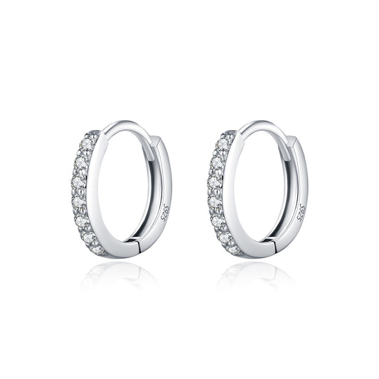 D-color moissanite s925 sterling silver autumn and winter high-end niche daily shining diamond earrings