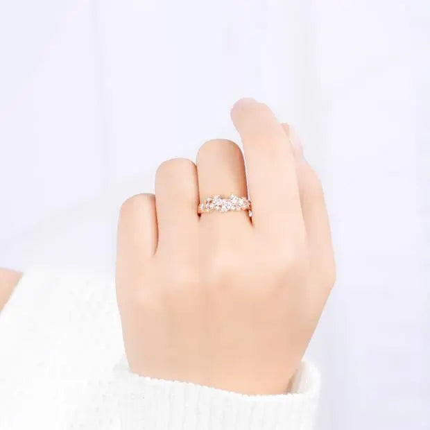 14k Rose / Yellow / White Gold Moissanite Anniversary Band 0.7ctw