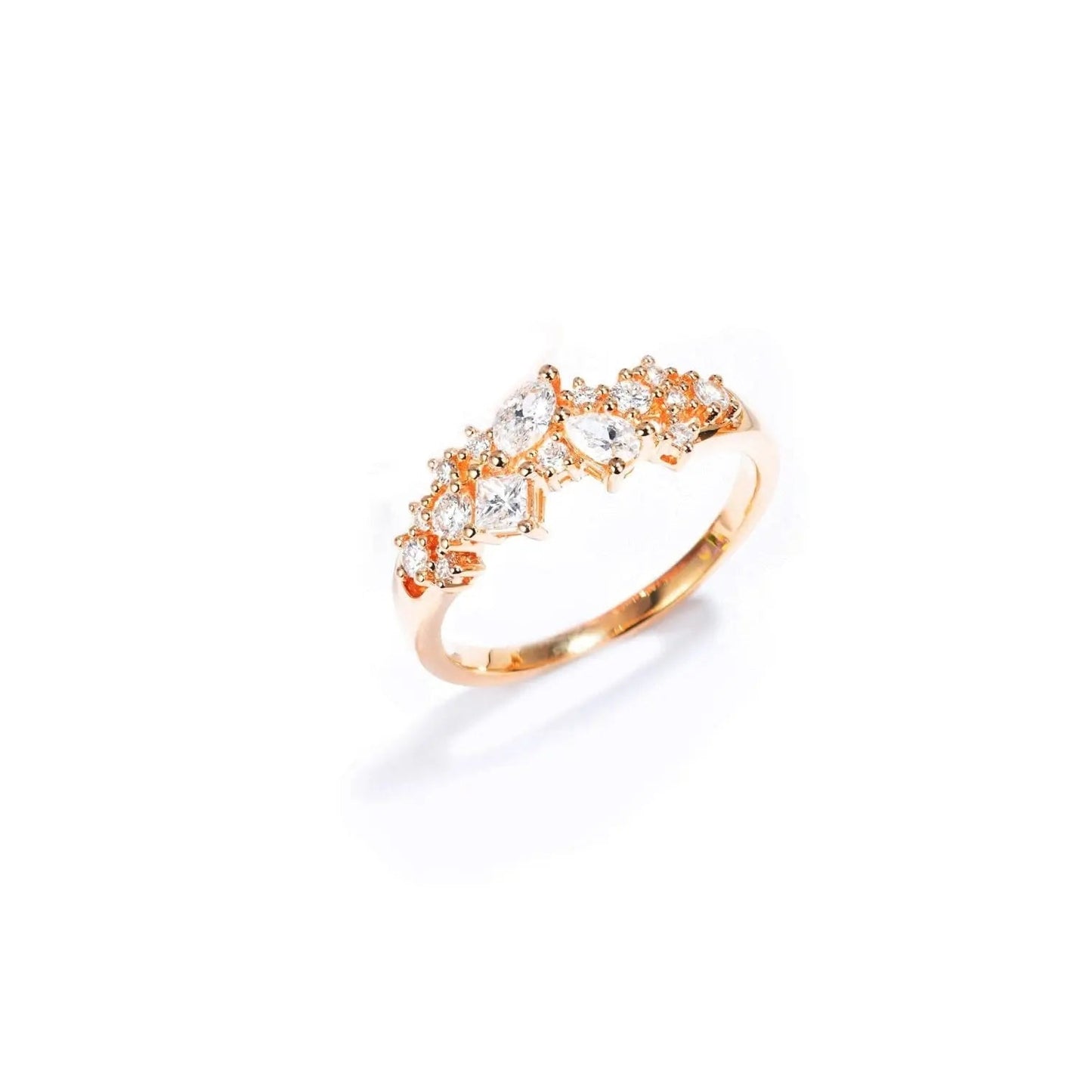 14k Rose / Yellow / White Gold Moissanite Anniversary Band 0.7ctw