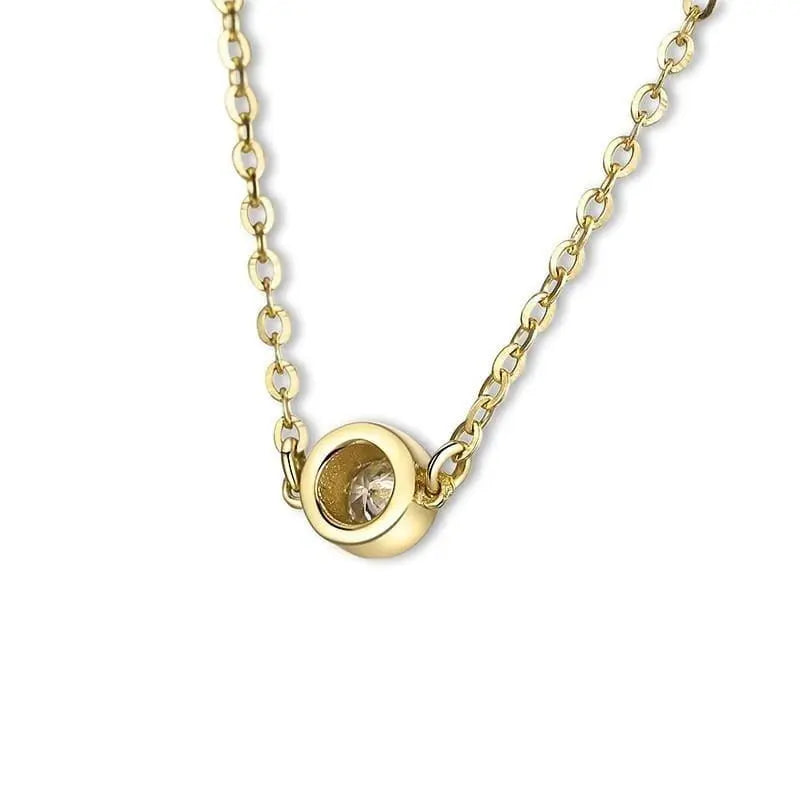 18k Yellow Gold Bracelet for Women With Moissanite Chain 0.1ct