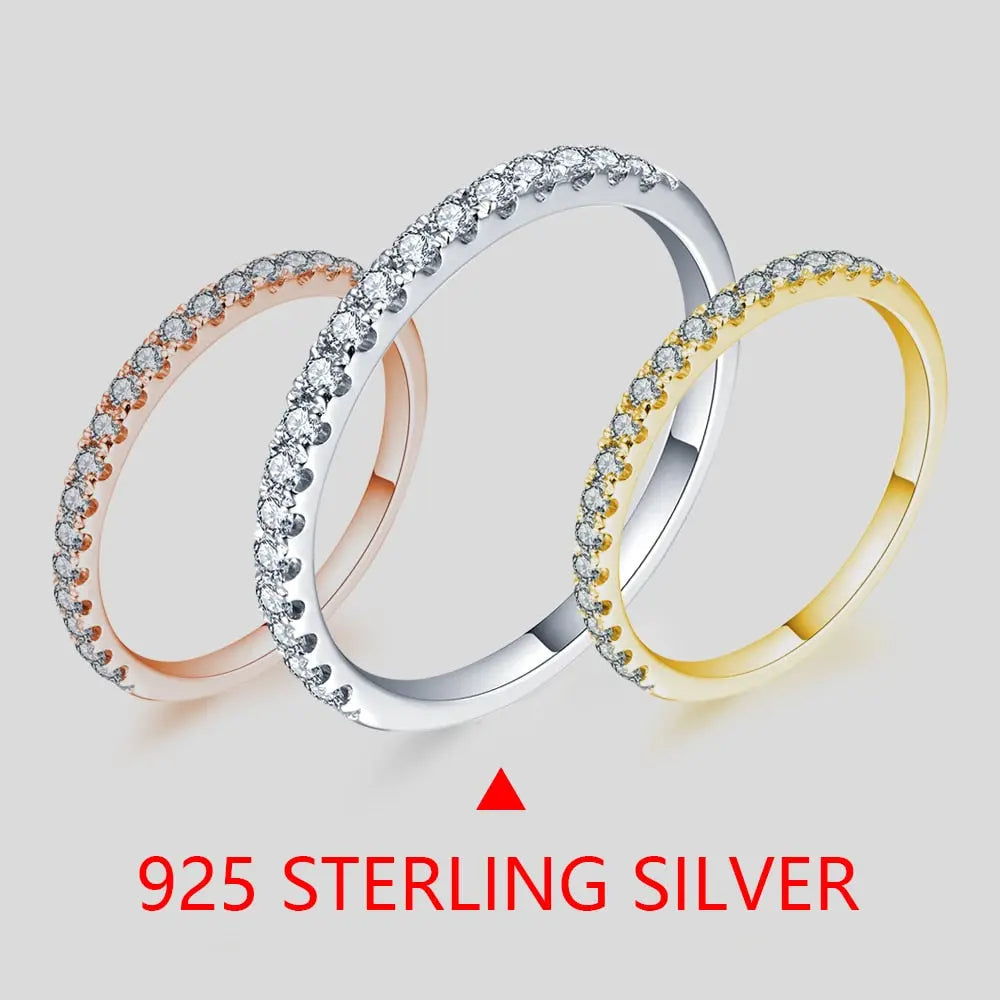 PLATED SILVER MOISSANITE ANNIVERSARY / WEDDING BAND 0.27ctw
