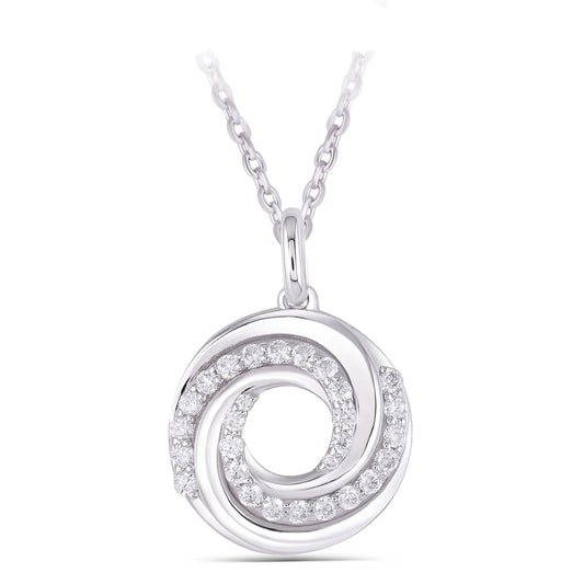 14k White Gold Moissanite Best Necklace for Pendant 0.38ct Total