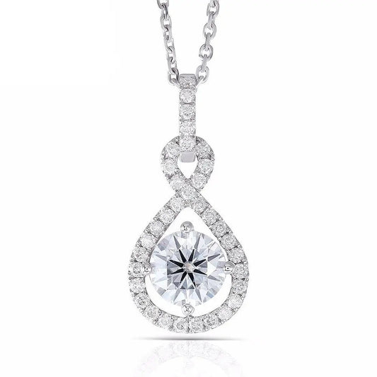 14k White Gold Pendant Necklace