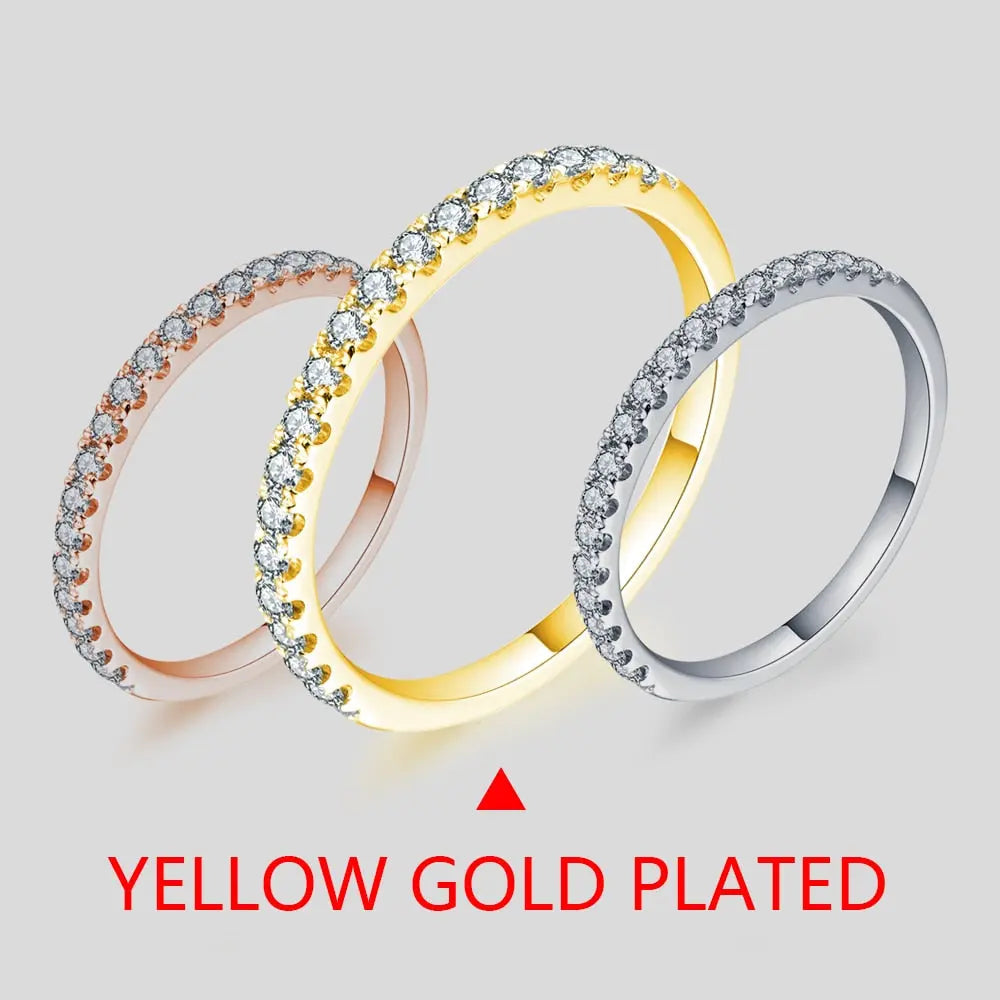 PLATED SILVER MOISSANITE ANNIVERSARY / WEDDING BAND 0.27ctw
